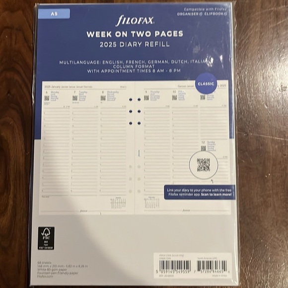 Fofax Finsbiry Mustard Yellow 2025 Leatherr Organizer - Picture 2 of 10